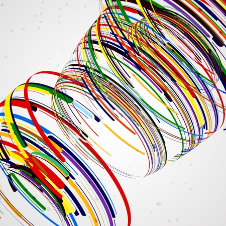 Futuristic abstract shape illustration, technology backgroundの写真素材