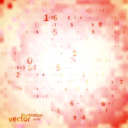 Digital code background, abstract vector illustration eps10のイラスト素材