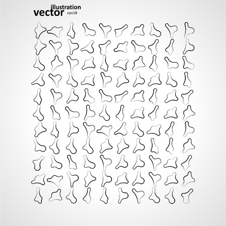 Molecule icon set, abstract vector illustration のイラスト素材