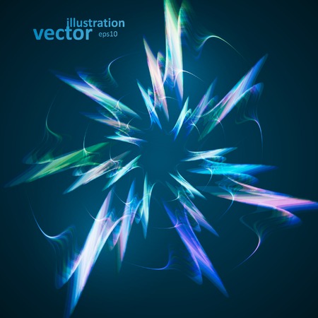 Abstract vector background, futuristic wavy illustrationのイラスト素材