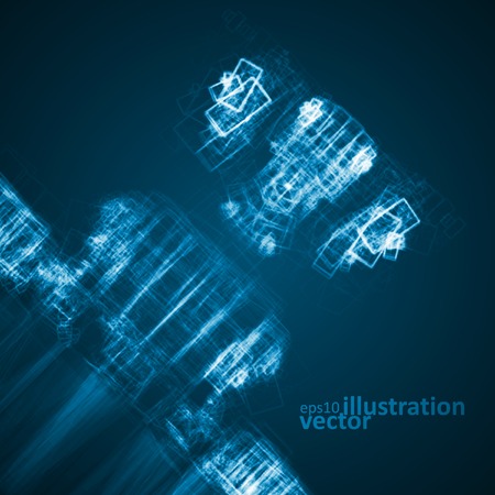 Abstract technology, vector futuristic illustration のイラスト素材