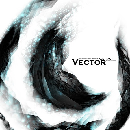 Abstract vector background, futuristic style illustration のイラスト素材