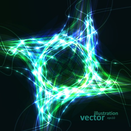 Abstract vector. Creative dynamic element, light lines Illustrations.のイラスト素材