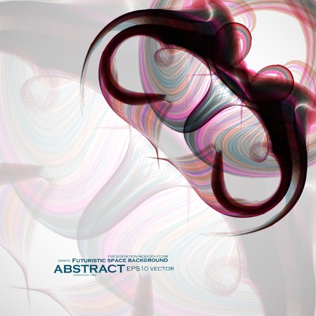 Abstract wave vector background, futuristic illustration のイラスト素材