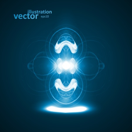Abstract vector. Creative dynamic element, light lines Illustrations.のイラスト素材