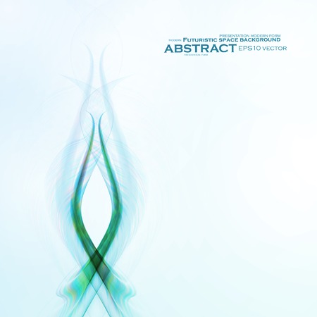 Abstract blue background, futuristic wavy vector illustration eps10のイラスト素材