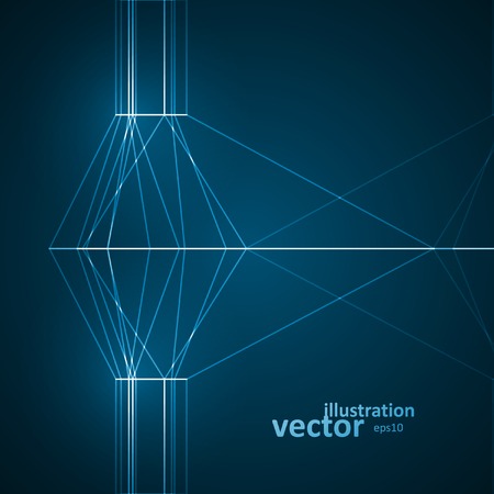 Abstract technology, vector technical drawing, shiny space background eps10のイラスト素材