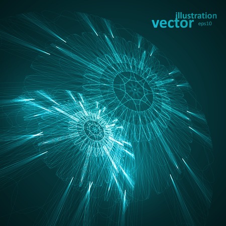 Abstract technological vector background, futuristic art illustration eps10のイラスト素材