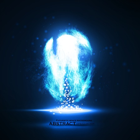 Abstract vector eps10. Creative dynamic light element, futuristic art illustrationのイラスト素材