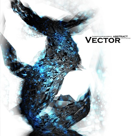 Abstract vector background, futuristic style illustration eps10.のイラスト素材