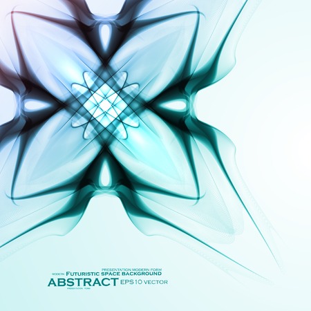 Abstract blue, wave vector background, futuristic illustration のイラスト素材