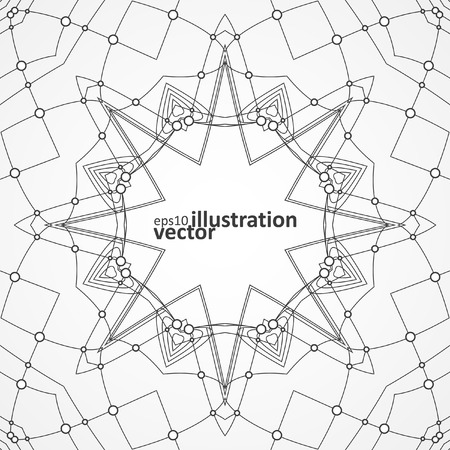 Abstract vector stylish background, futuristic technology illustration のイラスト素材