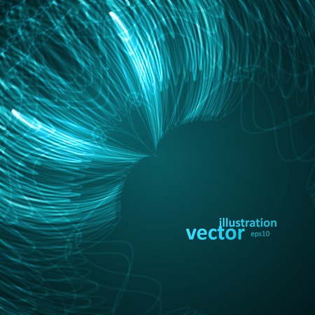 Abstract technological background, futuristic art illustrationのイラスト素材