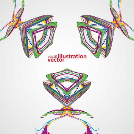 Abstract wave vector background, futuristic technology illustration eps10のイラスト素材