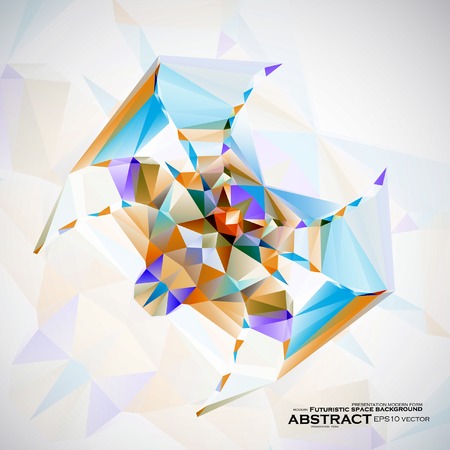 Abstract Spider illustration, futuristic art, vector のイラスト素材