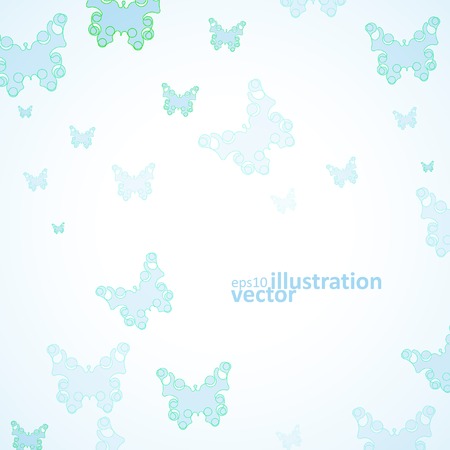 Abstract Butterfly background, futuristic art illustration のイラスト素材
