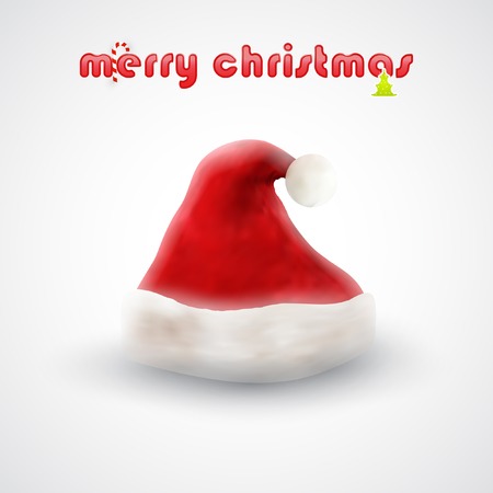 Santa Claus hat, vector graphic design, stylish concept のイラスト素材