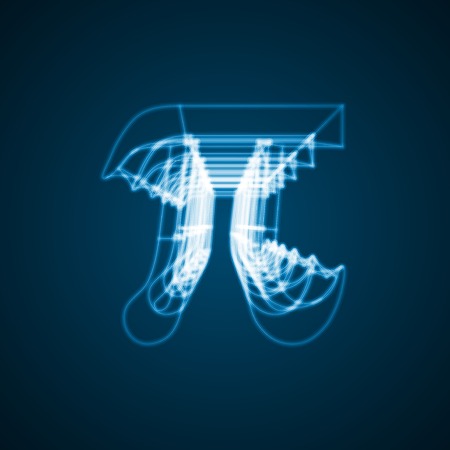 The mathematical constant Piの写真素材