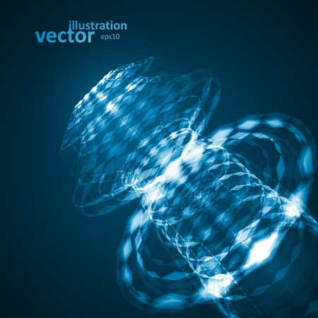 Abstract technology illustrationのイラスト素材