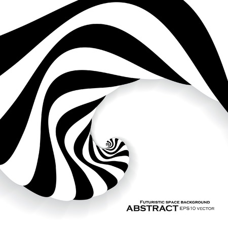 Spiral abstract background dynamic optical artのイラスト素材