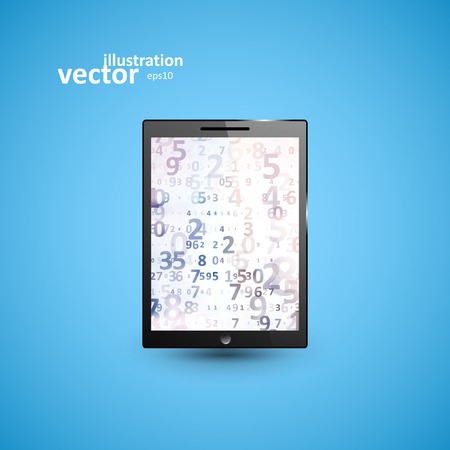 Tablet PC Computer Illustration Graphic Concept のイラスト素材