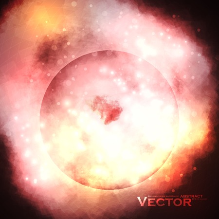 Starry background, rich star forming nebula, colorful abstract illustrationのイラスト素材