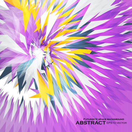 Abstract triangle shape background, colorful illustrationのイラスト素材