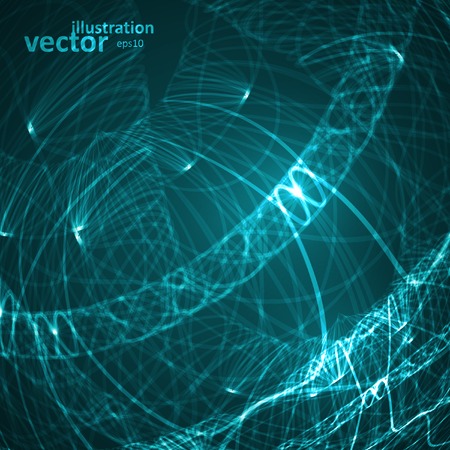 Abstract technological vector background, futuristic art illustrationのイラスト素材