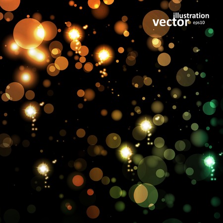 Abstract vector background, colorful lights elements のイラスト素材