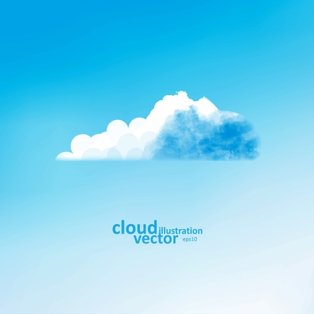 Cloud vector background, creative style illustration eps10のイラスト素材