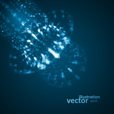 Abstract technology illustration, vector stylish concept  のイラスト素材