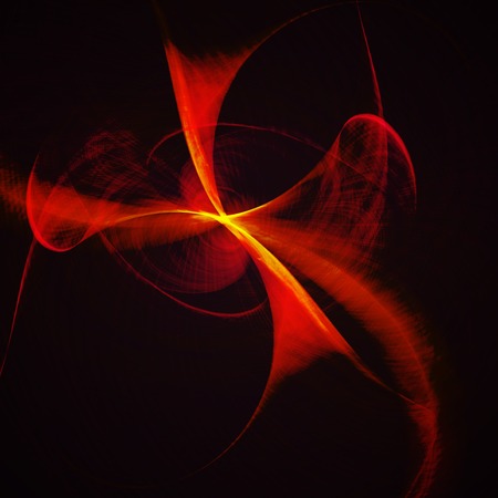 Abstract background, futuristic wavy illustrationの写真素材