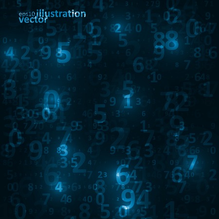 Digital code background, abstract vector illustrationのイラスト素材