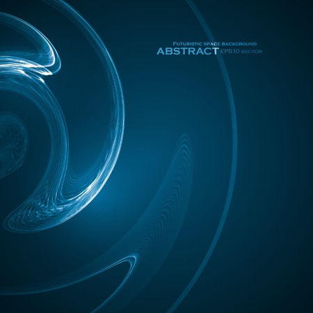 Abstract blue background, futuristic wavy vector illustrationのイラスト素材
