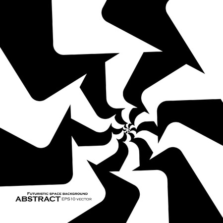 Spiral abstract background, dynamic optical art, vector illustration eps10のイラスト素材
