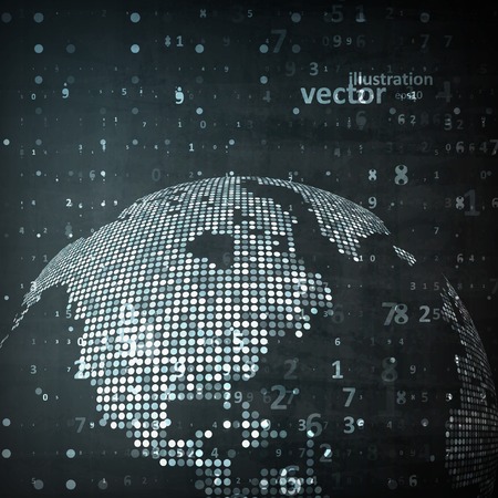 Technology image of globe. The concept vector illustration eps10のイラスト素材