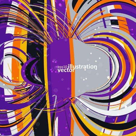 Abstract dynamic illustration, colorful art background.のイラスト素材