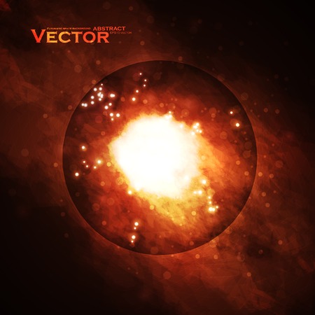 Starry background, rich star forming nebula, colorful abstract illustrationのイラスト素材