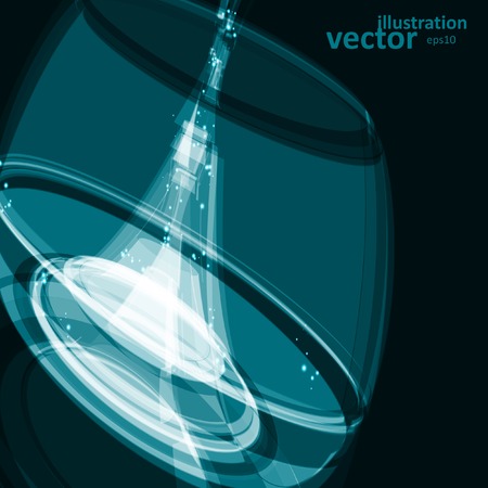Abstract technology illustration, stylish concept, futuristic vector のイラスト素材