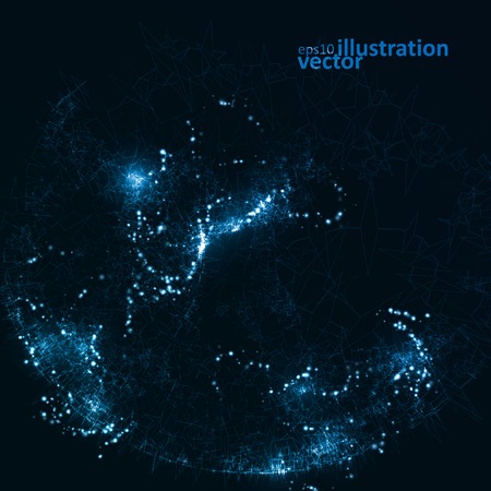Abstract futuristic vector background, dark art illustration eps10のイラスト素材