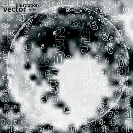 Digital code background, abstract vector illustration eps10のイラスト素材