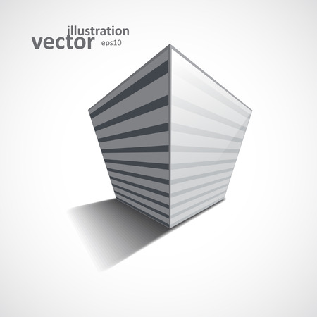 Box template, vector graphic design, stylish concept のイラスト素材