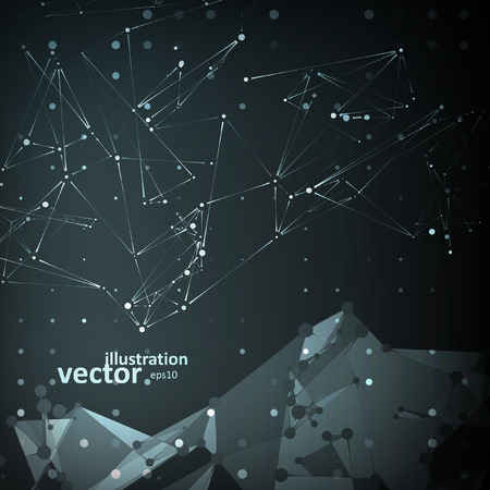 Abstract technology background, vector science illustration のイラスト素材
