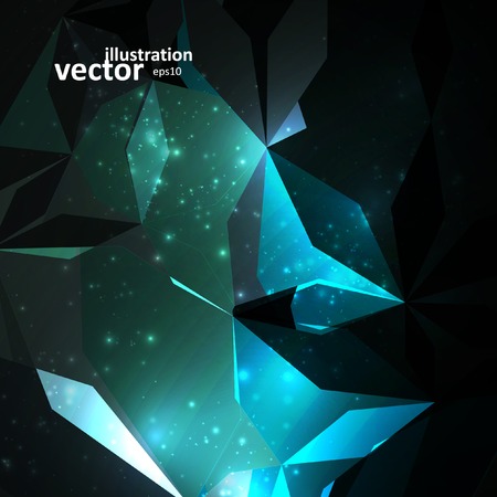 Abstract geometrical background, futuristic vector illustration  のイラスト素材