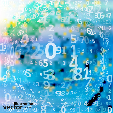 Digital code background, abstract vector illustration eps10のイラスト素材