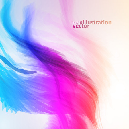 Colorful abstract vector background, futuristic wavy illustration eps10のイラスト素材