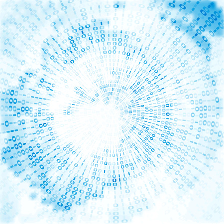 Digital code background, abstract illustrationのイラスト素材