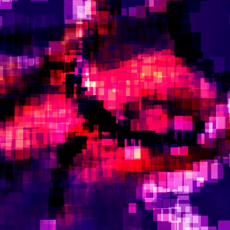 Abstract geometric background, colorful  futuristic illustrationの写真素材