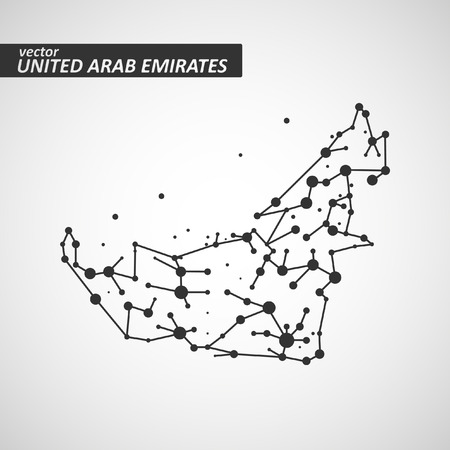 Technology image of United Arab Emirates. The concept vector illustration eps10のイラスト素材