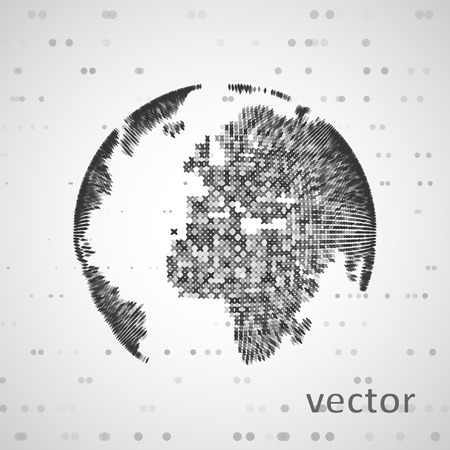 Technology image of globe. The concept vector illustration eps10のイラスト素材
